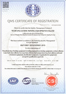 ISO 9001: 2015 Quality Management System Certification