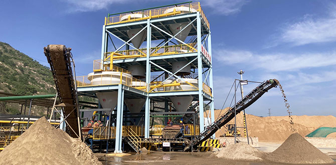 Petroleum fracturing sand production line